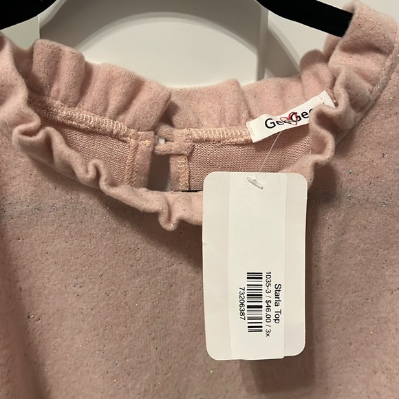 Pink Ruffled Women's Top - Picture 4 of 5